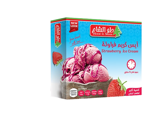 holw el sham ice cream strawberry (48*70g) holw el sham ice cream strawberry (48*70g)